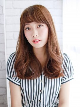 ヘアメイク ナル(hair make nalu) 重め前髪のミックスカール