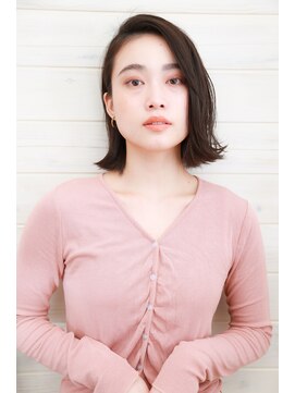 オーシャン(Ocean) [OCEAN Hair&Life]外ハネボブ☆アッシュブラウン☆毛先パーマ☆