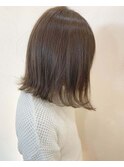 前下がりボブ×シースルーミント