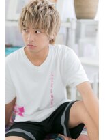 ミック 日暮里店(miq) ハイトーンのスパイシー★マッシュウルフb