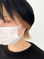 美容室 びゃんびゃん 社店&nbsp;インナーカラーベージュ