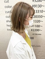 モリオ フロム ロンドン サッポロファクトリー店(morio FROM LONDON)&nbsp;【morio】札幌ボブ　ぱつっとシンプル外ハネボブ