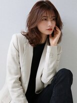 ソヨン さいたま新都心店(SOYON)&nbsp;ひし型シルエット　シースルーバング　ショコラベージュ