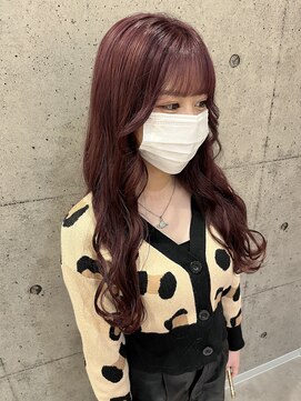 イロ プラス 南田宮店(iro+) 【nanaka】ピンクカラー×韓国風アレンジ