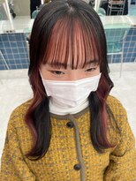 ロンドルーチェ 心斎橋(Lond luce)&nbsp;ダークアッシュ/ミディアムレイヤーカット［髪質改善/縮毛矯正］