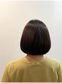 ニューヨークドライカット×直毛×美髪立体感ボブ