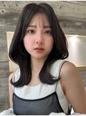 ダークグレージュくびれヘア【肥田亜沙美】