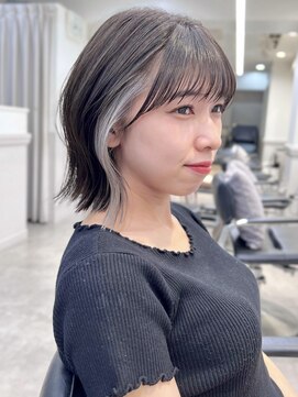 グラフ 銀座(GRAFF) イヤリングカラーボブインナーカラーぱつっとボブ