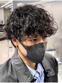 ツイストスパイラルパーマツイストパーマメンズマッシュウルフ