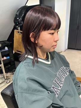 トレス(TRESS) レイヤーボブ♪初カラー!バイオレットピンク!