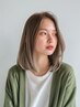 カット+ダメージ軽減ブリーチ+髪質改善カラー ￥17600[登戸/白髪ぼかし]