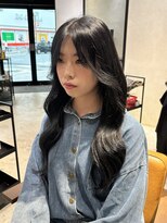 チャンネル(channel)&nbsp;ブルーブラック韓国ヘア