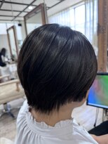 ラボヌールヘアーノーブル 新越谷店(La Bonheur hair noble)&nbsp;くびれショートボブ/極上髪質改善/ブルーブラック