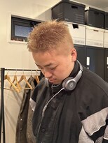 ローハ(Lowha)&nbsp;【お客様スタイル】ブロンドベージュ/メンズハイトーン/ブリーチ