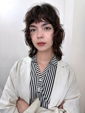 レコ 渋谷(LECO) ミニウルフデジタルパーマニュアンスパーマレイヤーパーマ