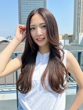 ルービック 奈良(Rubik's) 透明感ローズブラウン×ゆるふわロング