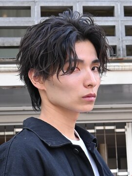 フィフス 原宿(fifth) 原宿シャドウパーマメンズカットツイスパラウンドマッシュ30代