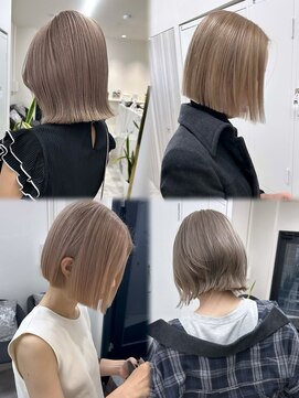 エトワール(ETOILE) ベージュ/レイヤーボブ/ボブ/ショート