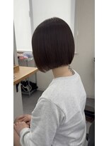 エルエスヘアー(LS HAIR)&nbsp;切りっぱなしボブ×モカブラウン