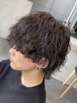 フィフス 原宿(fifth) 原宿ゆるめ波巻きスパイラルパーマメンズカットラウンドマッシュ