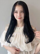 ソラ 広尾店(SORA)&nbsp;ロングレイヤー/ダークグレー/顔周りカット