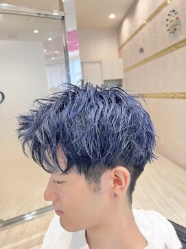 ビス ヘア アンド ビューティー 西新井店(Vis Hair&Beauty) ダブルカラーで作るブルーカラー