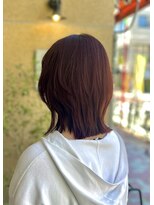 リアン(lien)&nbsp;ツヤ感たっぷりチェリーレッド＋くびれボブ