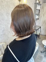 ディーヴァヘアーエズ(DIVA hair Eze) ボブイヤリングカラー×ブリーチカラー◎大人可愛い透明感