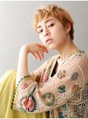 本八幡×ベリーショート×ハイトーンカラー×ケアブリーチ