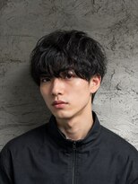 吉 船橋(kici) 船橋黒髪メンズマッシュパーマ柔らか無造作ニュアンスヘア