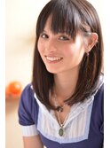 はねにくい前下がりワンレングス♪