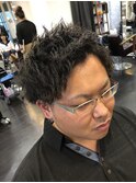 波巻きスパイラルセンターパートサイドパート韓国風マッシュ