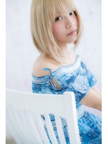 ミック ヘアアンドメイク アップ 駒込店(miq Hair&Make up) スパイシー&キュート★ハイトーンミディ