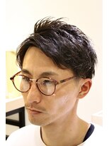 ヨシザワインク プレミアム 築地店(YOSHIZAWA Inc. PREMIUM) 刈り上げツーブロック爽やかアップバング黒髪ショート