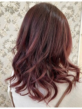 ルシエル バイ カトレアグループ(Le Ciel) AVEDAカラーで作る自然なグラデーション★バイオレットピンク