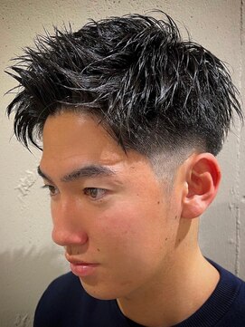 ビンゴ(BINGO) ba282ダークグレージュ束感バーバースタイル2wayバングモテ髪