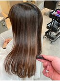 美髪_髪質改善トリートメント+カラーお客様スタイル