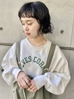 ミー(me.)&nbsp;ニュアンスパーマ＋黒髪