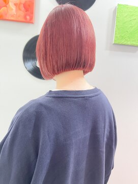 デート 下北沢(DATE) ダブルカラーピンクベージュケアブリーチハイトーン髪質改善