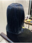 ブルーブラック×白髪染め