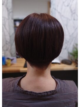 ヘアーカルチャー 小倉台店 HAIR CULTURE ショートヘア髪質改善カラー耳掛けツーブロック
