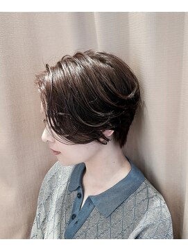 アンチェ(Anche) ショートボブ　ショート　アッシュグレー　小顔カット