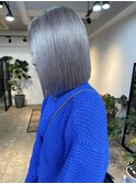 色落ちも綺麗で安心な寒色カラー_silky gray_