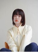 ミディアムヘア/斜めバング/グレージュカラー/甲府駅