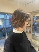 トコノバ(toconova)&nbsp;ひし形フォルム デジタルパーマ厚めバング 斜めバンククラシカル