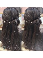 アリエス 新宿駅前東口店(Aries) ハーフアップサイドおだんご