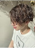 ハイライト＋波巻パーマ