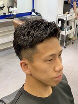 スカイシープレイス 錦糸町&nbsp;ソフトピンパーマ[錦糸町/理容室/メンズ/フェード/パーマ]