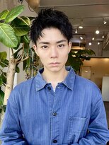 グリーンミドル(GREEN middle)&nbsp;メンズカット:アップバングショート/メンズショート/束感/短髪