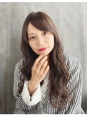 ロングレイヤー×マットブラウン　20代 30代 40代
